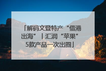 解码文登特产“借港出海”丨汇润“苹果”5款产品一次出圈