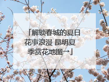 解锁春城的夏日花事浪漫 昆明夏季赏花地图→