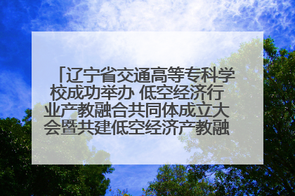 辽宁省交通高等专科学校成功举办 低空经济行业产教融合共同体成立大会暨共建低空经济产教融合新生态论坛