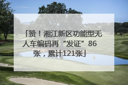 赞！湘江新区功能型无人车编码再“发证”86张，累计121张