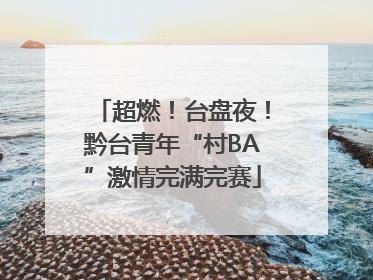 超燃！台盘夜！黔台青年“村BA”激情完满完赛