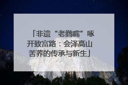 非遗“老鹳嘴”啄开致富路：会泽高山苦荞的传承与新生