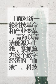 面对新一轮科技革命和产业变革，青海以清洁能源为主线，紧抓算力这个数字经济的“血液”、科技主权的“筹码”、产业升级的“杠杆”、绿色转型的“支点”，勇于撬动国家“双碳”战略、“东数西算”工程重大发展新机遇
