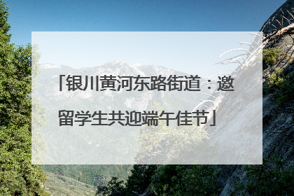 银川黄河东路街道：邀留学生共迎端午佳节
