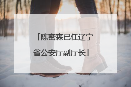 陈密森已任辽宁省公安厅副厅长