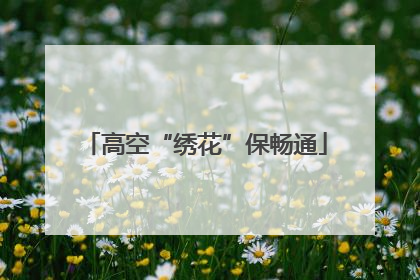 高空“绣花”保畅通