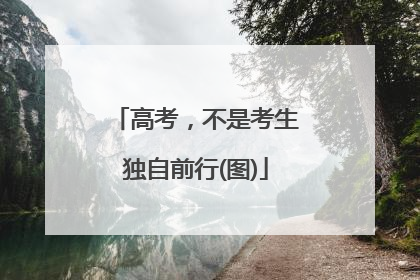 高考，不是考生独自前行(图)