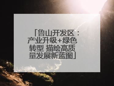 鲁山开发区：产业升级+绿色转型 描绘高质量发展新蓝图