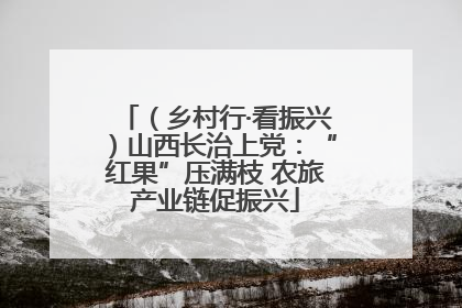 （乡村行·看振兴）山西长治上党：“红果”压满枝 农旅产业链促振兴