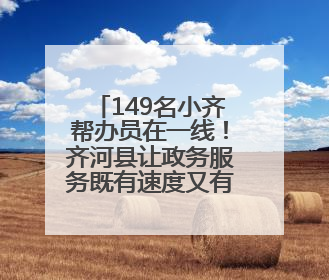 149名小齐帮办员在一线！齐河县让政务服务既有速度又有温度