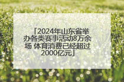 2024年山东省举办各类赛事活动8万余场 体育消费已经超过2000亿元