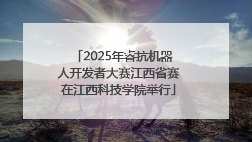 2025年睿抗机器人开发者大赛江西省赛在江西科技学院举行