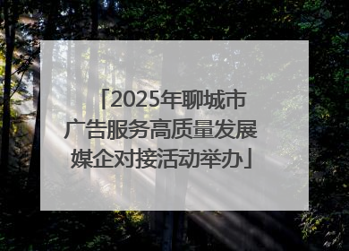 2025年聊城市广告服务高质量发展媒企对接活动举办
