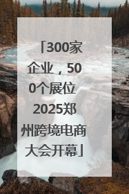 300家企业，500个展位 2025郑州跨境电商大会开幕