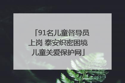 91名儿童督导员上岗 泰安织密困境儿童关爱保护网