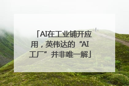 AI在工业铺开应用，英伟达的“AI工厂”并非唯一解
